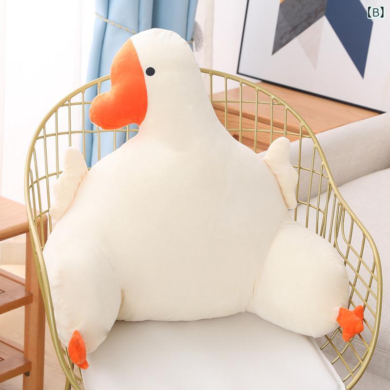 クッション レディース 抱き枕 ぬいぐるみ 大白鵝 アヒル型 抱きまくら ふわふわ もこもこ素材 オフィス デスク 椅子用 背当て 快適使い心地 洗濯可能 インテリア雑貨 癒しグッズ プレゼント kbox-10303203 kbox楽天市場店 サンプル画像2