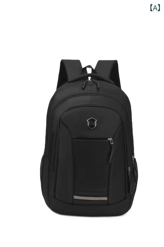 Rakuten - リュックサック メンズ 大容量 バックパック PC収納 通学 通勤 旅行 出張 撥水加工 多機能 シンプル ビジネスバッグ 丈夫 持ち運びやすい スクエア型 156インチ対応 PCバッグ デイパック アウトドア