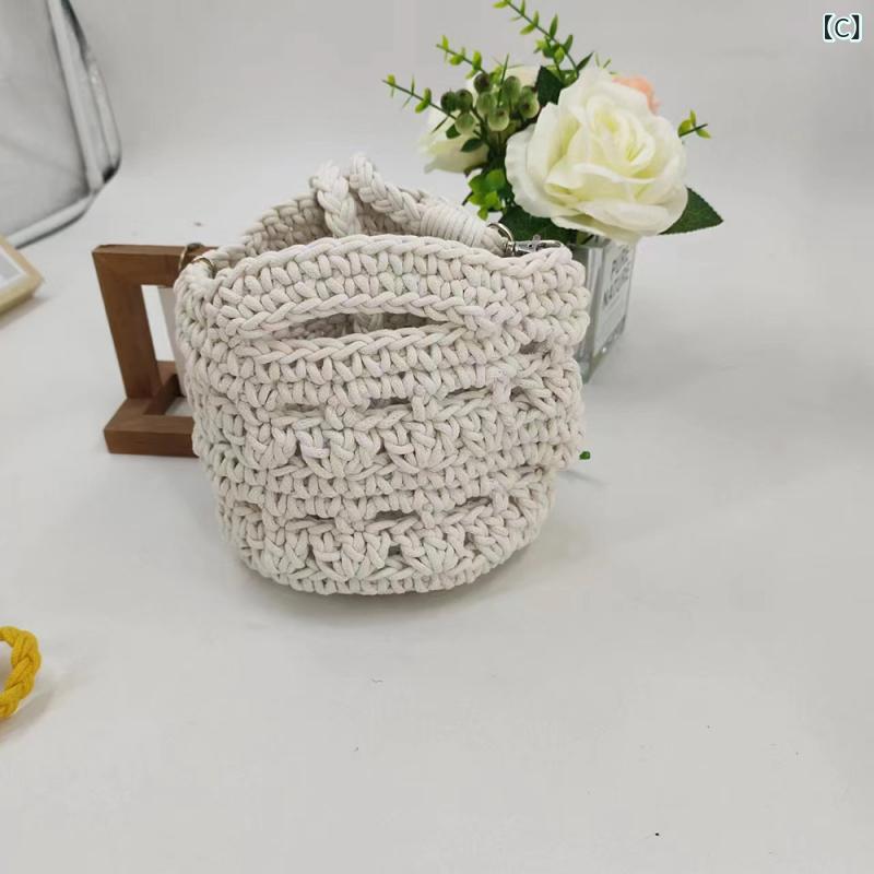 トートバッグ レディース かごバッグ 編み込みバッグ ハンドバッグ 手提げ 大容量 ...