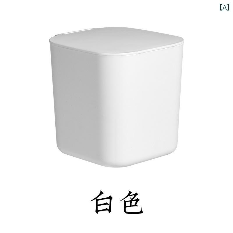 卓上ゴミ箱 ミニ デスク用 フタ付き ゴミ箱 小型 コンパクト 収納ケース 小物入れ プラスチック製 ワンタッチ開閉 デスク収納 便利グッズ 整理整頓 収納しやすい 省スペース シンプル 卓上収納ボックス
