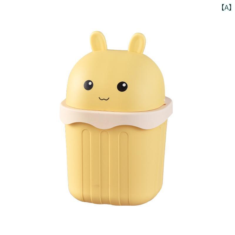 Rakuten - 卓上ゴミ箱 蓋付き 小型 おしゃれ ミニ ダストボックス 収納ボックス デスク周り 整理整頓 卓上収納 持ち運び便利 コンパクト 整理ケース 小物入れ 収納ケース 省スペース オフィス 事務用品 整理収納 整理整頓 掃除簡単 卓上整理