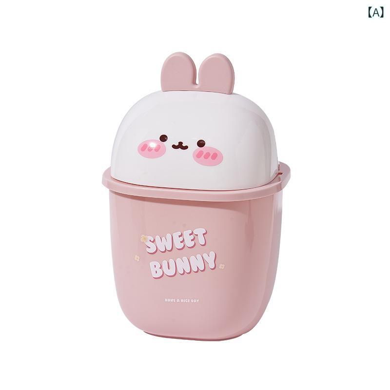 Rakuten - 卓上ゴミ箱 おしゃれ ミニ コンパクト ふた付き かわいい キャラクター ゴミ箱 卓上 整理 収納ボックス 整理整頓 小物入れ 収納しやすい 省スペース リビング 寝室 デスク周り オフィス用