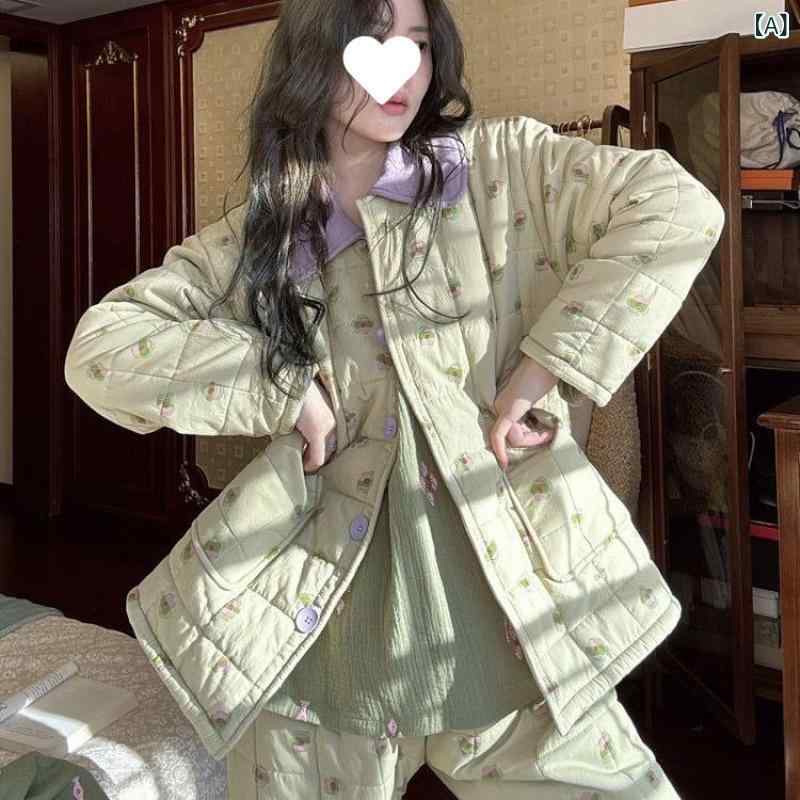 パジャマ レディース セットアップ 上下セット 前開き 珊瑚フリース 暖か素材 花柄...