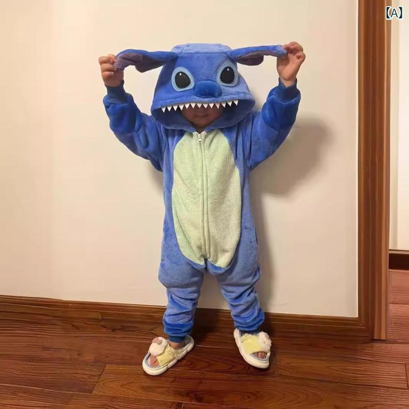 パジャマ レディース メンズ 長袖 前開き ファスナー 動物 キャラクター フード付き 着ぐるみ 部屋着 厚手 裏起毛 保温 ルームウェア ユニセックス ペア 防寒 暖かい 軽い ゆったりとしたシルエット 動きやすい