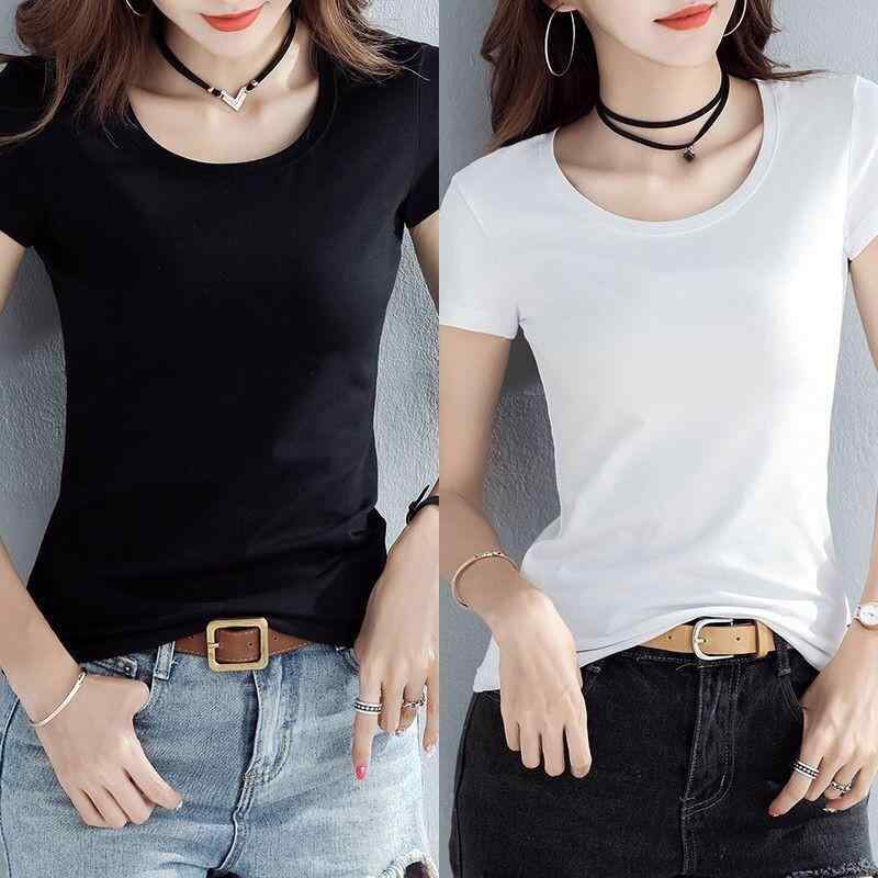 Tシャツ レディース 半袖 無地 カットソー クルーネック スリム フィット ストレッチ素材 インナー シンプル トップス オフィス カジュアル 重ね着 通気性 伸縮性 動きやすい