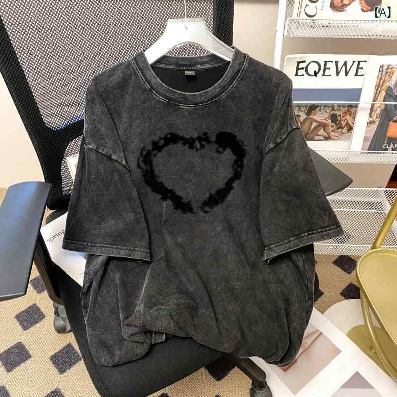 Tシャツ レディース コットン素材 半袖 無地 チュニック丈 カットソー ゆったり ヴィンテージ風 丸首 おしゃれ シンプル 体型カバー 動きやすい インナー 部屋着 カジュアル 春夏トップス