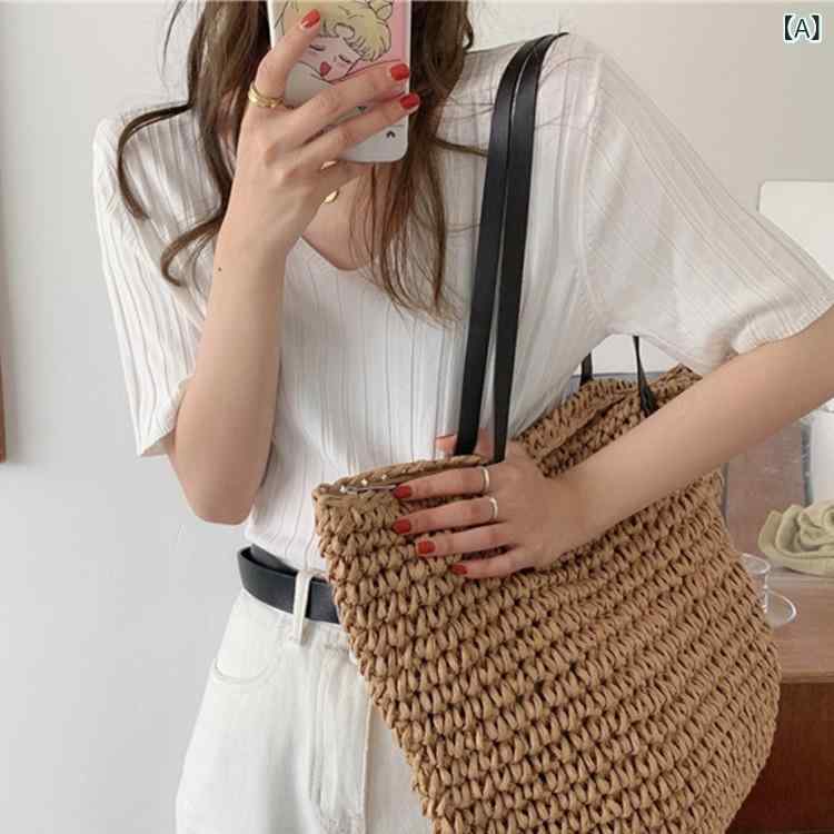 Short Sleeves - ニット レディース 半袖 カットソー Vネック サマーニット 薄手 トップス コットン混素材 無地 涼しい 通気性 伸縮性 着回し シンプル カジュアル デイリー インナー きれいめ 体型カバー 快適着心地