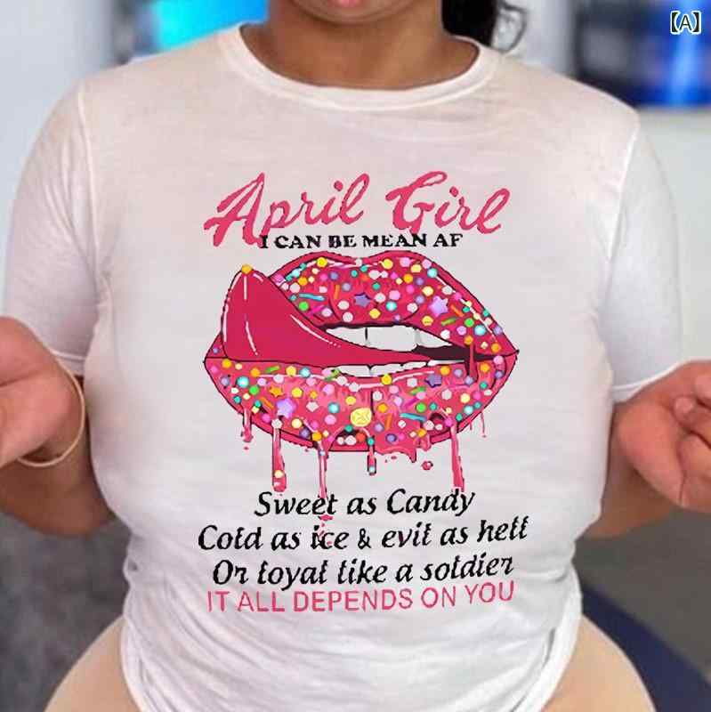 Tシャツ レディース 半袖 プリントTシャツ カットソー クルーネック コットン混素材 トップス カジュアル ストリート ゆったり インナー 春夏秋服 着回しやすい