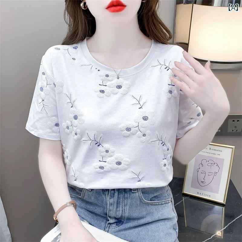 Tシャツ レディース 半袖 カットソー 無地 コットン混 トップス シンプル ゆったり オーバーサイズ 体型カバー クルーネック 大きいサイズ インナー 重ね着 涼しい カジュアル 通学 通勤 夏服