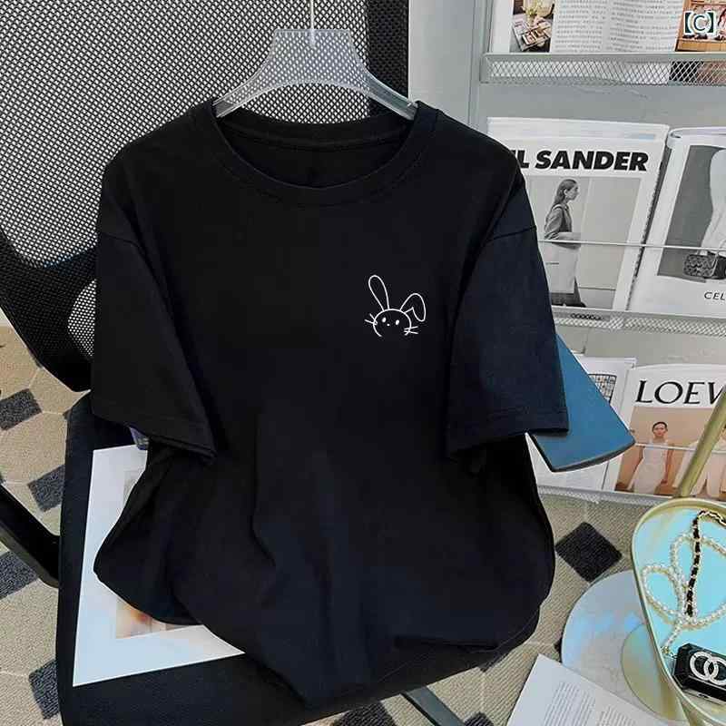 Tシャツ レディース レッド 半袖 クルーネック カットソー コットン混 トップス カ...