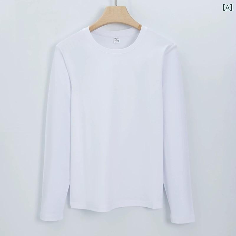 Tシャツ レディース 長袖 カットソー コットン素材 無地 クルーネック Vネック 重ね着 インナー ロング丈 肌触り柔らか 伸縮性 着回し抜群 シンプル 普段着 オフィス 通勤 春秋 トップス