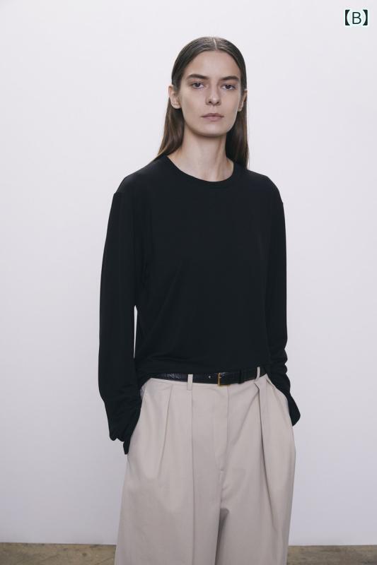 長袖Tシャツ レディース カットソー クルーネック コットン素材 トップス インナー...