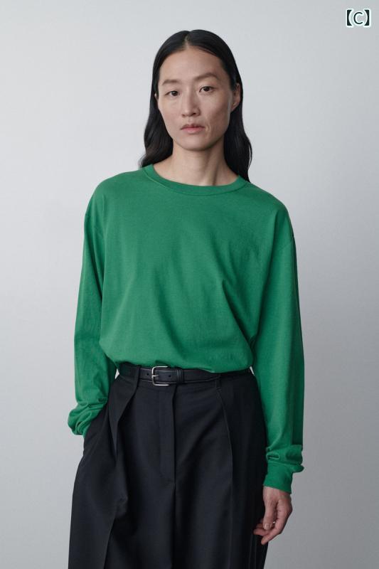 長袖Tシャツ レディース カットソー クルーネック コットン素材 トップス インナー...