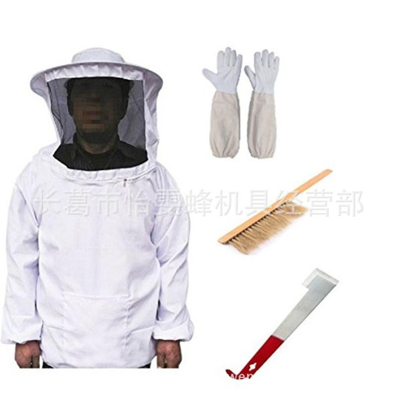 養蜂防護服セット メンズ レディース 全身保護 蜂対策作業着 つなぎタイプ 厚手生地 通気性 作業効率アップ 駆除 観察 農業用 蜂防護具 蜂防護服 蜂の巣駆除 養蜂用具 蜂駆除作業 通気性が良く動きやすい プロ仕様