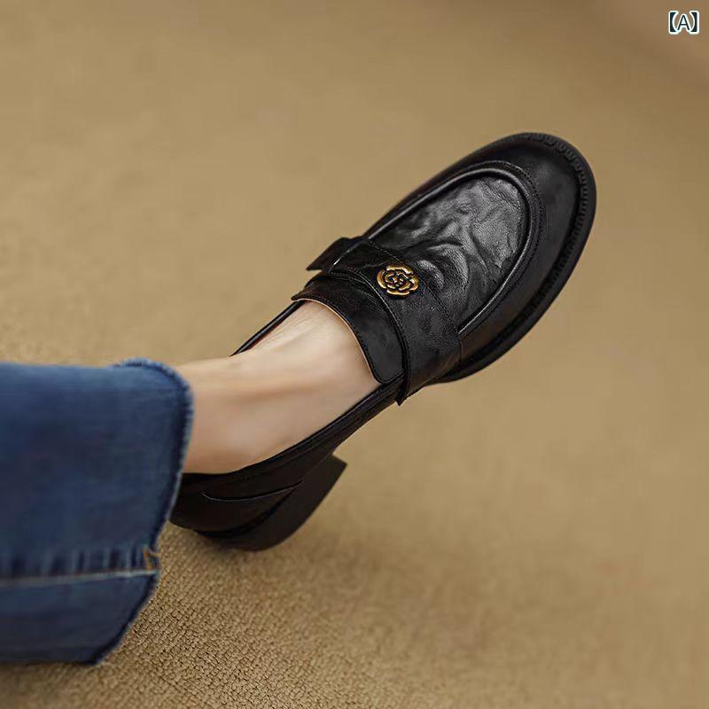ローファー レディース ビット付き 厚底 パンプス ローヒール フラットシューズ ぺたんこ靴 歩きやすい 通学 通勤 カジュアル きちんと感 疲れにくい おしゃれ モカシン シンプル