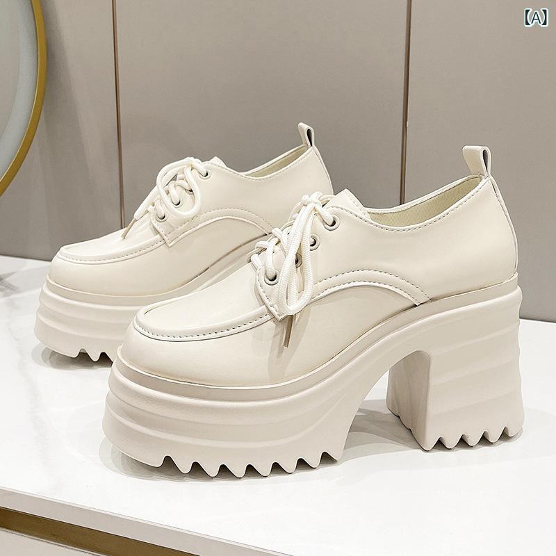 ローファー レディース 厚底 パンプス ローファー チャンキーヒール マニッシュシューズ 靴 レザー調 歩きやすい 安定感 通勤 通学 軽量 疲れにくい 美脚 甲高 幅広 通気性 カジュアル フォーマル