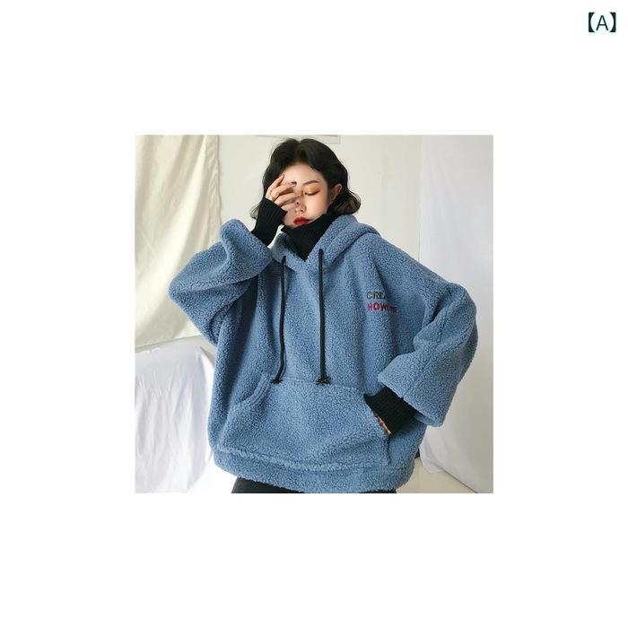乐天商城 - トレーナー レディース 裏起毛 厚手 スウェット トップス 長袖 オーバーサイズ ゆったり 防寒 暖かい 保温性抜群 重ね着風 異素材ミックス カジュアル 秋冬 無地 クルーネック 部屋着 重ね着しやすい