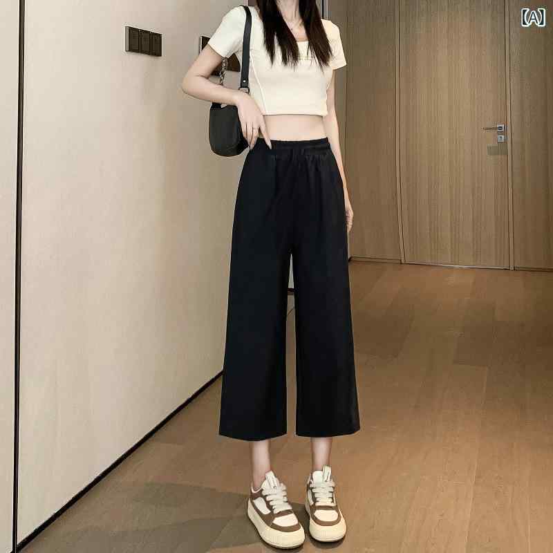 ハーフパンツ レディース 速乾パンツ ワイドパンツ ボトムス 薄手 クロップドパン...