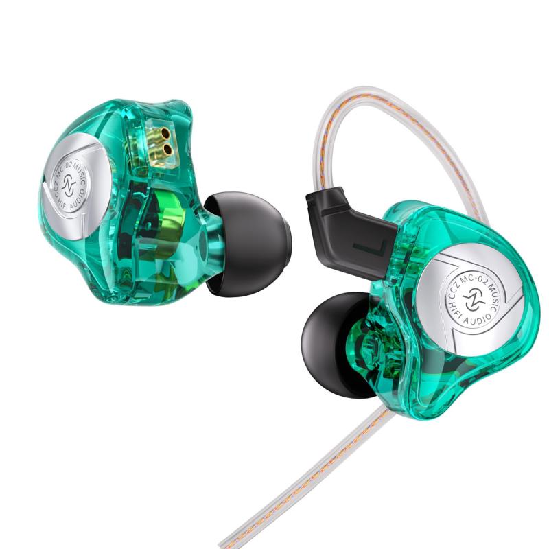 乐天商城 - Yinyoo CCZ Aura 有線イヤホン イヤモニ 1DD HIFI音質 重低音 ノイズキャンセリング りケーブル可能 10mm PETダブル磁気ダイナミックドライバー 高音解析力 5N OFC ケーブル 3.5mmジャック 全ての3.5mmイ