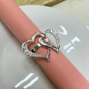 ナプキンリング シルバー ハート スワロフスキー ナプキンホルダー パーティー 結婚式 レストラン テーブルコーディネート ナフキン テーブルナプキン レストラ...