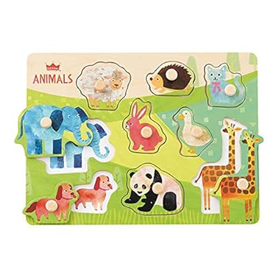 エド・インター 木製パズル 木のパズル なかよしどうぶつ