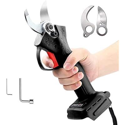 KUAMOO 電動剪定ばさみ 充電式剪定鋏 電動ハサミ 枝切り剪定ばさみ コードレス 切断直径30mm 軽量 ポー..