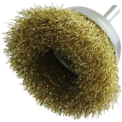 ヤナセ 軸付カップブラシ 【6mm軸】 真鍮線 φ65mm CS65