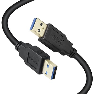 USB 3.0オス-オスケーブル 8m USBタイプA-タイプA XBOHJOEオス-オスUSB金メッキコネクタ対応HDDエンクロージャ、車載MP3、ラジエーターなど5Gbps 高速転送USB 3.0 A - Aケーブルブラック8Mブランド...