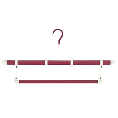 [キョウエツ] ハンガー 日本製 高級 和装ハンガー 折りたたみ式 帯掛け付 伸縮式ブランドKYOETSU色レッドモデル商品説明[サイズ]:全長:約124cm、折リ畳んだ長さ:横50cm×縦10cm[色と柄]:赤 無地[生産国]:日本
