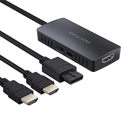 LiNKFOR N64 / GameCube/SNES to HDMI 変換アダプター N64 to HDMI 変換コンバーター 720P/1080P対応 USBケーブル＋HDMIケーブル付属