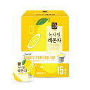 【賞味期限 2025年10月2日】緑茶園 はちみつレモン茶 ポーションタイプ 450g(30g×15個) / はちみつレモンティー ノクチャウォン 韓国飲み物 韓国飲料 韓国食品 韓美食アウトレット 訳あり なくなり次第終了