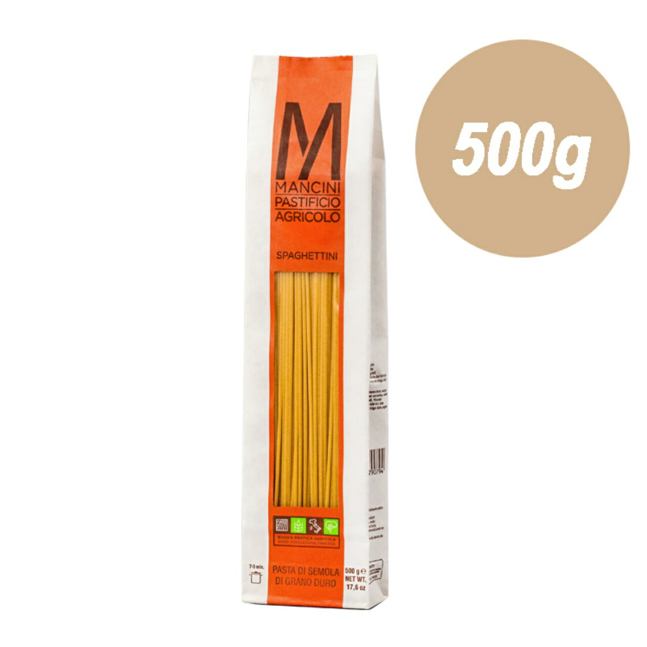 【スーパーSALE期間★P10倍 条件有 】マンチーニ スパゲッティーニ 1．8mm 500g【常温配送でOK】【ワインとの同梱可能】【ラッピング不可】【ギフトBOX不可】