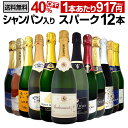 【送料無料】第27弾シャンパン入り！辛口スパークリングワイン12本セット！