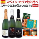 【送料無料】スペイン・カヴァ飲み比べセットおつまみ4つ付き