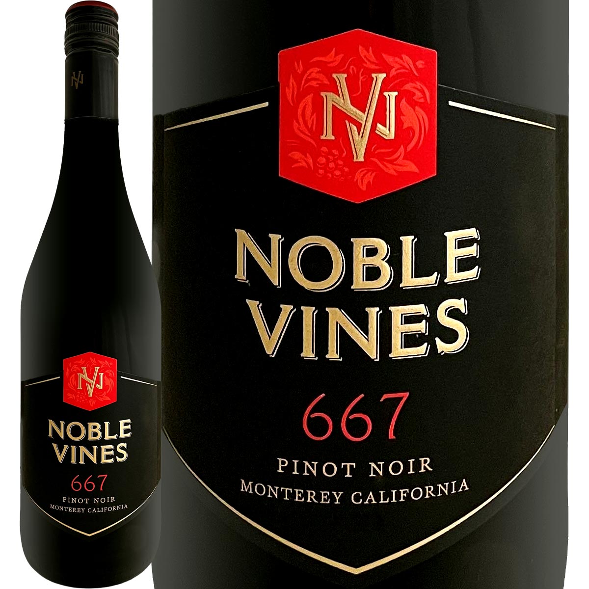 ノーブル・ヴァインズ・667・ピノ・ノワール 2022アメリカ 赤ワイン 750ml 辛口