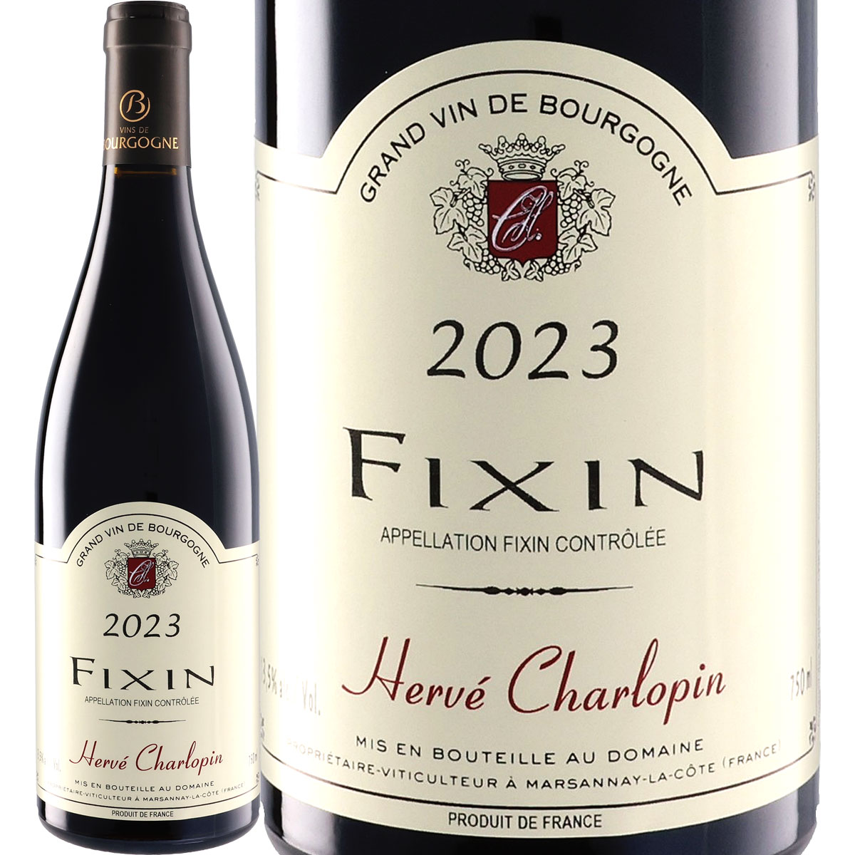 ドメーヌ・エルヴェ・シャルロパン フィサン 2023【フランス】【ブルゴーニュ】【750ml】【ミディアムボディ】【辛口】のサムネイル