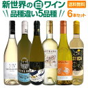 【送料無料】超お買い得!新世界の白品種違い5品種6本セット!毎日飲んでも飲み飽きない!