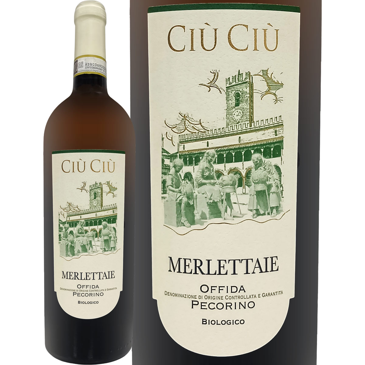 樂天商城 - チウ・チウ・レ・メルレッタイエ 2024 イタリア 白ワイン 750ml 辛口 ペコリーノ ペコリーノ100% マルケ州 イタリア産 13.5% オーガニック 受賞ワイン DOCG 新ヴィンテージ フルーティー 上品な白い花 熟した果物 麦わら色