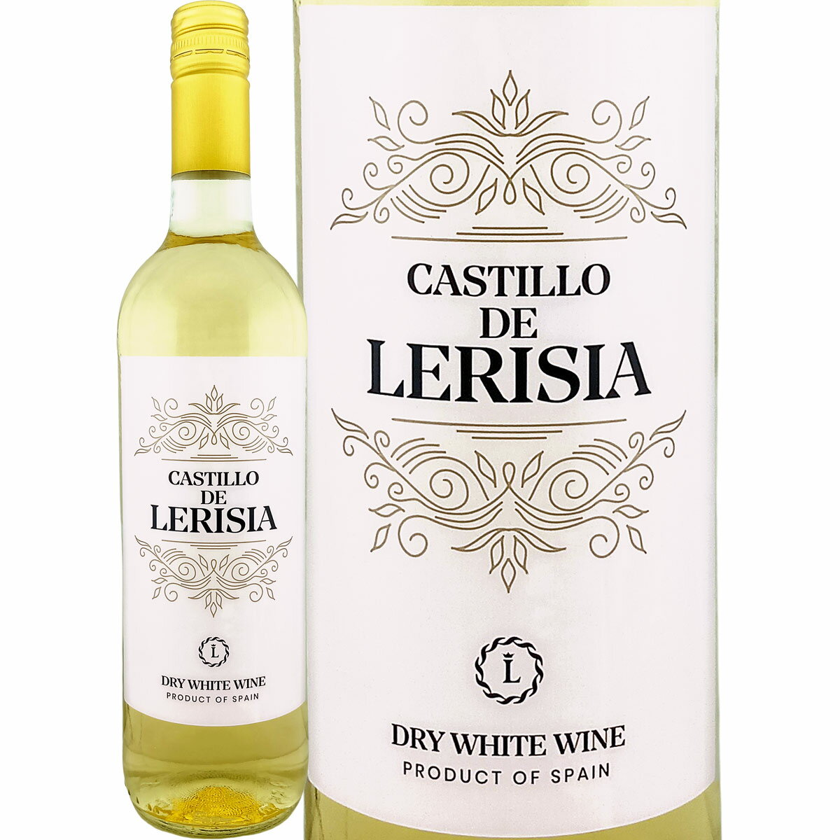乐天商城 - カスティーリョ・デ・レリシア・ブランコ（最新ヴィンテージでのお届け） スペイン 白ワイン 750ml 辛口 ライトボディ マカベオ ビウラ ムルシア州 ビノ・デ・エスパーニャ 高地畑 標高750-800m 家族経営ワイナリー バスティダ アルセーニョ