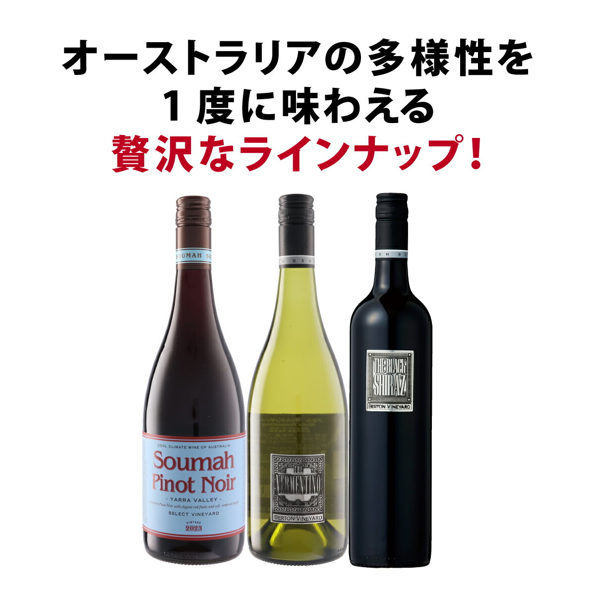 【送料無料】見逃せない高コスパ！オーストラリアの多様性を味わう3本セット！