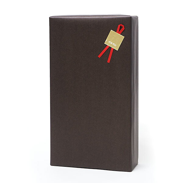 ギフトボックス(2本用)包装紙【茶】・のし可