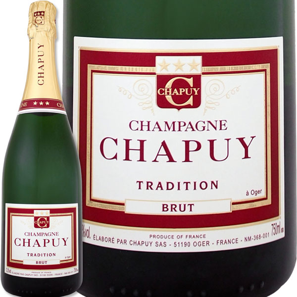 シャンパーニュ・シャピュイ・ブリュット・トラディション【評価誌91点】【Champagne Chapuy】