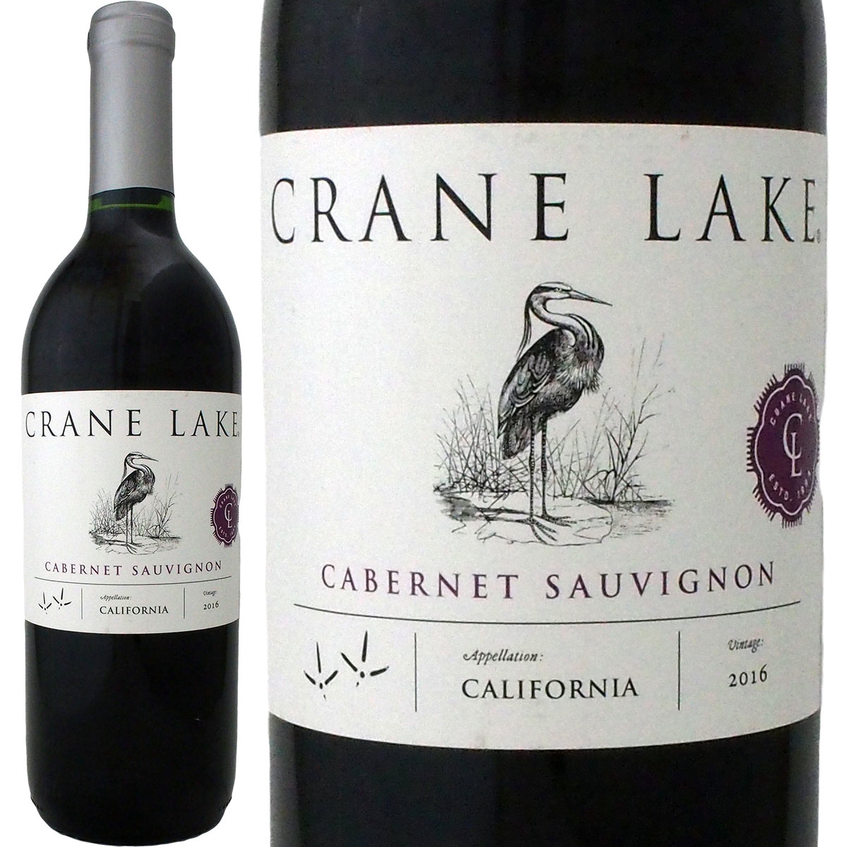 クレインレーク・カリフォルニア・カベルネ・ソーヴィニョン (最新ヴィンテージ）【Crane Lake】【赤ワイン】【750ml】