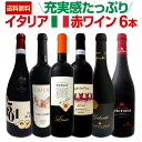 【送料無料】充実感たっぷりのイタリア赤ワイン6本セット!!