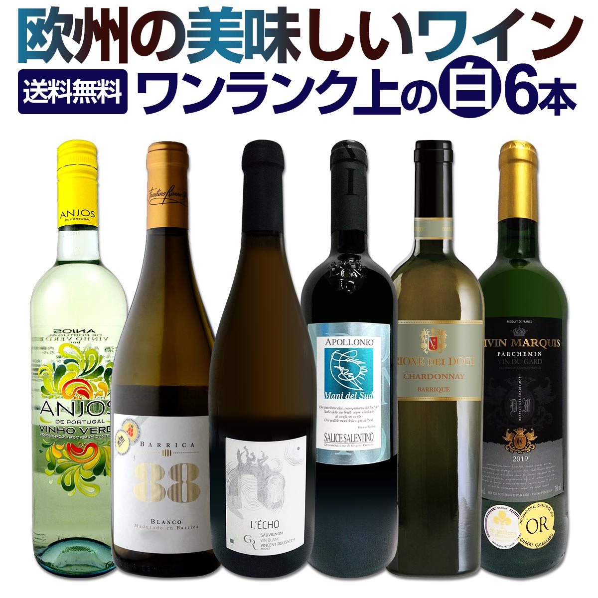 白ワインセット 【送料無料】第162弾！当店厳選！これぞ極旨辛口白ワイン！『白ワインを存分に楽しむ！』味わい深いスーパー・セレクト白 750ml 6本セット ワイン ワインセット 辛口 シャルドネ 金賞ワイン 飲み比べ 詰め合わせ ギフト プレゼント 贈り物