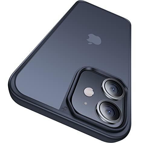 CASEKOO iPhone12 / iPhone12Pro ケース 指紋防止 米軍MIL規格 耐衝撃 2022年新型 SGS認証 黄変防止 耐久 ストラップホール付き ワイ