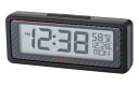 ナポレックス(Napolex) Fizz 車用電波時計 ブルーLEDバックライト付き 配線不要 バッテリー式 大型液晶採用 カレンダー表示機能 取付
