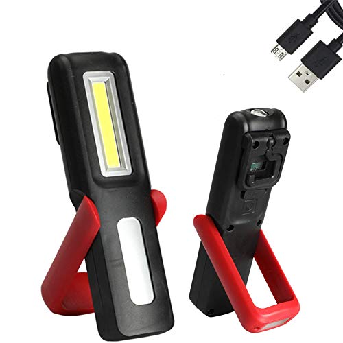 AITOO LEDワークライト COB 作業灯 USB充電式 マグネット搭載 フック付き 小型 懐中電灯 電量表示 携帯式 緊急状況 夜間作業 ガレー