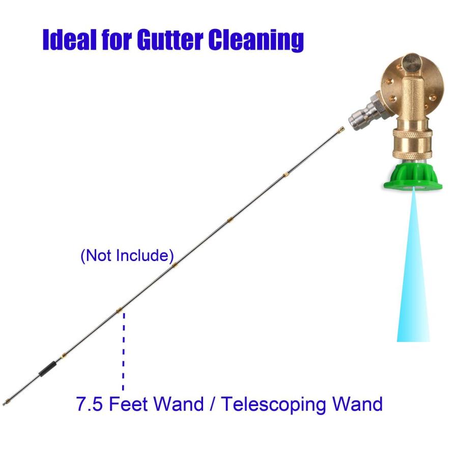 ピボットカプラー 高圧洗浄機のチップ用 ガタークリーナー付属品 1/4インチ（0.635cm）TDY-JT017-4[ライフインテリア専門店]