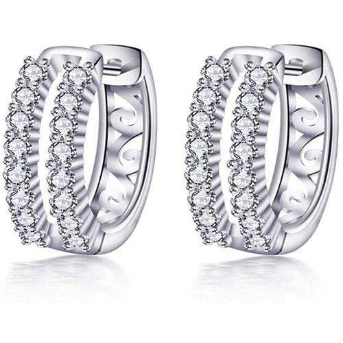 ピアス レディース 人気 上質ジルコニア ピアス リング 時の船 フープピアス 透かし 金属アレルギー対..